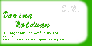 dorina moldvan business card